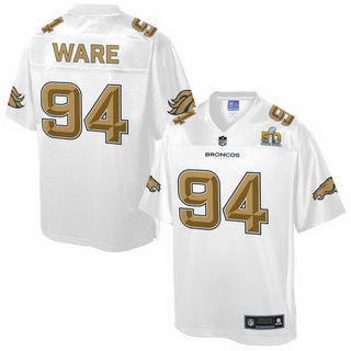 white and gold broncos jersey