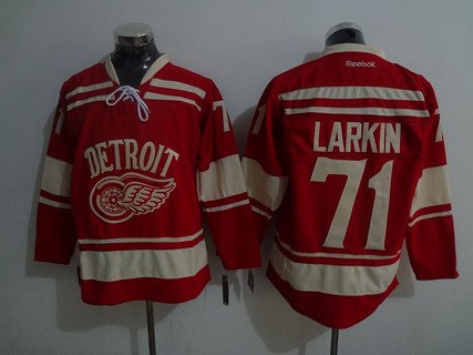 S/M DYLAN LARKIN DETROIT RED WINGS 2017 CENTENNIAL CLASSIC YOUTH REEBOK  JERSEY