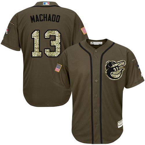 Baltimore Orioles #13 Manny Machado Green Salute to Service Stitched MLB  Jersey on sale,for Cheap,wholesale from China