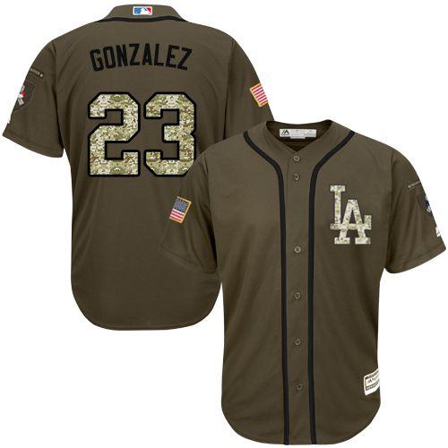 Los Angeles Dodgers #23 Adrian Gonzalez Green Salute to Service Stitched  MLB Jersey on sale,for Cheap,wholesale from China