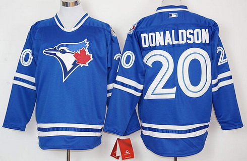 Men's Toronto Blue Jays #20 Josh Donaldson Lights Out Black Fashion 2016  Flex Base Majestic Stitched MLB Jersey on sale,for Cheap,wholesale from  China