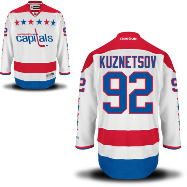 Men's Washington Capitals #92 Evgeny Kuznetsov White Alternate Reebok Premier Jersey on sale,for Cheap,wholesale from China