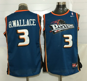 Men's Detroit Pistons #3 Ben Wallace 