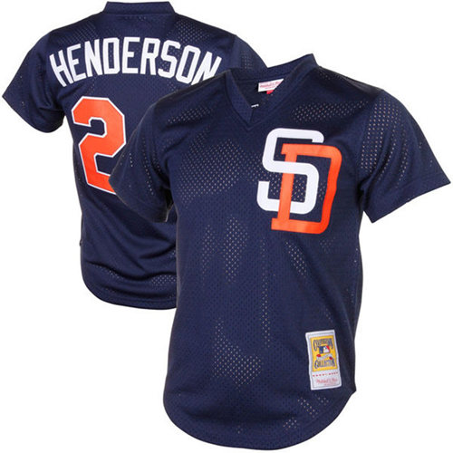 Women's San Diego Padres Tony Gwynn Majestic Navy Cooperstown Collection  Name & Number T-Shirt