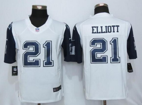 men's dallas cowboys ezekiel elliott nike white game jersey