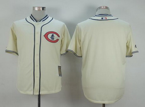 Men's Majestic Retro Throwback 1916 Chicago Cubs Jersey Made in