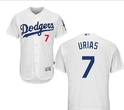 Women's Los Angeles Dodgers Julio Urias Majestic White Home Cool Base  Player Jersey