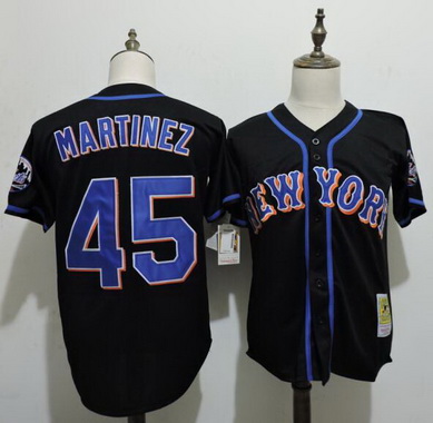 black mets jersey men's