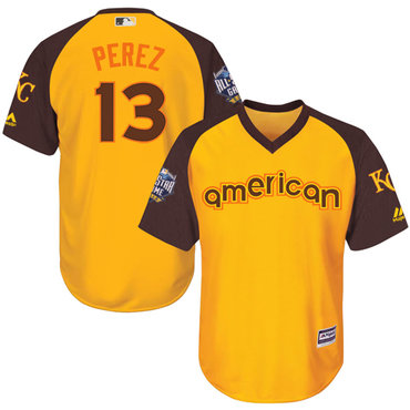 Salvador Perez Gold 2016 MLB All-Star Jersey - Men's American