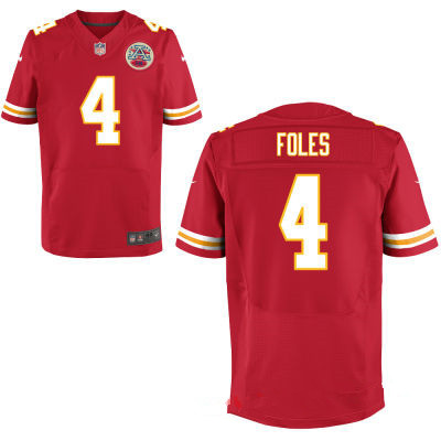 Men's Kansas City Chiefs #4 Nick Foles 