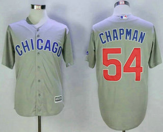 Men's Chicago Cubs #54 Aroldis Chapman Grey New Cool Base Stitched MLB  Jersey on sale,for Cheap,wholesale from China