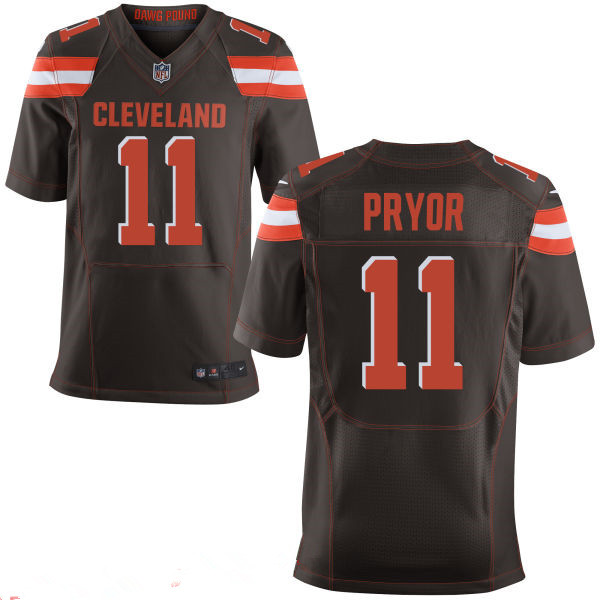 Men's Cleveland Browns #11 Terrelle Pryor Brown Team Color