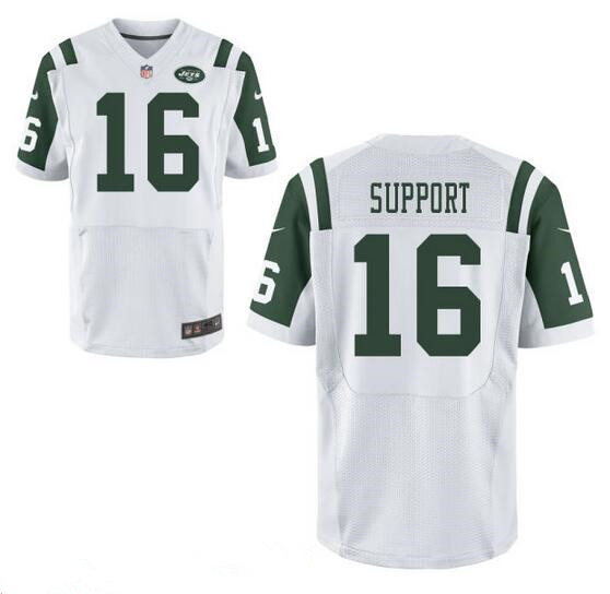 Men's New York Jets Resolute Support #20 Resolute White Road Stitched ...