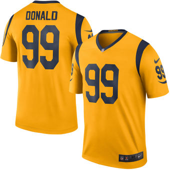 Men's Los Angeles Rams #99 Aaron Donald Nike Gold Color Rush Legend Jersey  on sale,for Cheap,wholesale from China