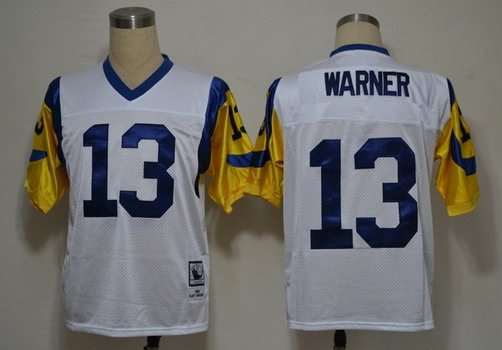 rams throwback jersey white