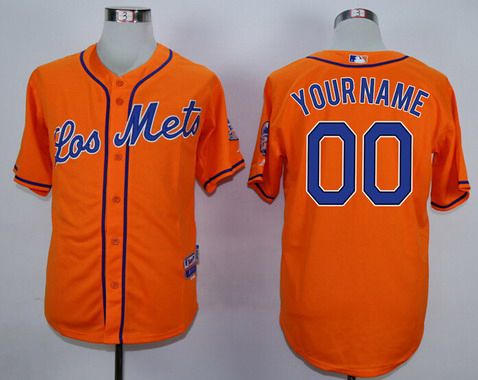 Rare Vintage Orange Mirage MLB New York NY Mets Jersey Men's Size Large