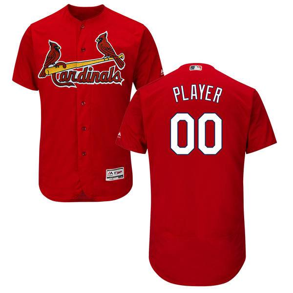 Mens St. Louis Cardinals Red Customized Flexbase Majestic ...