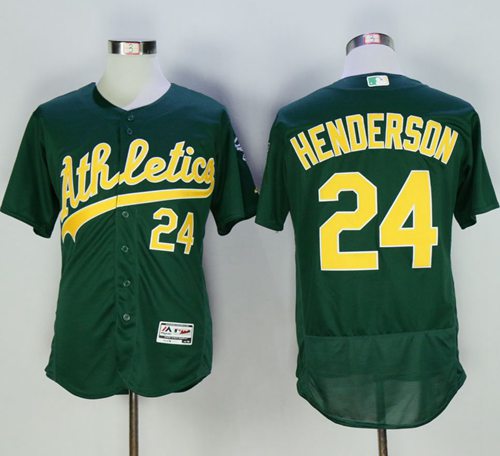 Men's Oakland Athletics #35 Rickey Henderson White Pullover