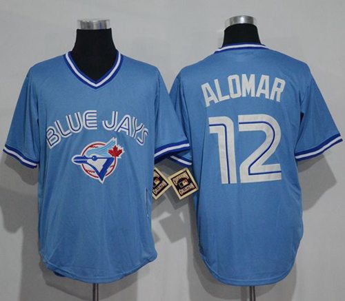 Blue Jays #12 Roberto Alomar Light Blue Cooperstown Throwback Stitched MLB  Jersey on sale,for Cheap,wholesale from China