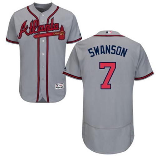 Atlanta Braves #7 Dansby Swanson Alternate Cream Jersey - Cheap MLB  Baseball Jerseys