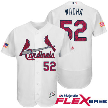 Men's St. Louis Cardinals #4 Yadier Molina White Stars & Stripes Fashion Independence Day Stitched MLB Majestic Cool Base Jersey Men's St. Louis Cardinals #4 Yadier Molina White Stars & Stripes Fashion Independence Day Stitched MLB Majestic Cool Base Jersey