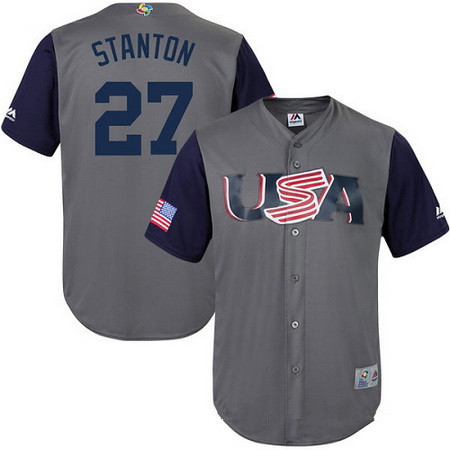 طاولة ماكينة خياطة Men's Team USA Baseball Majestic #25 Jonathan Lucroy Gray 2017 World Baseball Classic Stitched Authentic Jersey فن تجريدي