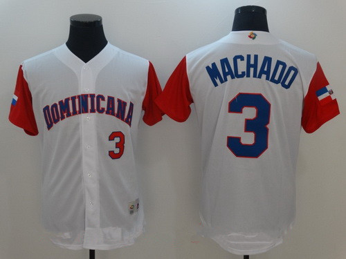 Wholesale Men's Dominican Republic Baseball Manny Machado White 2023 World  Baseball Classic Replica Player Jersey - China Dominican Republic Baseball  2023 World Jersey and 2023 World Baseball Dominican Republic Jersey price