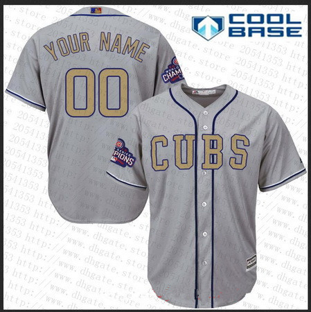 personalized cubs world series jersey