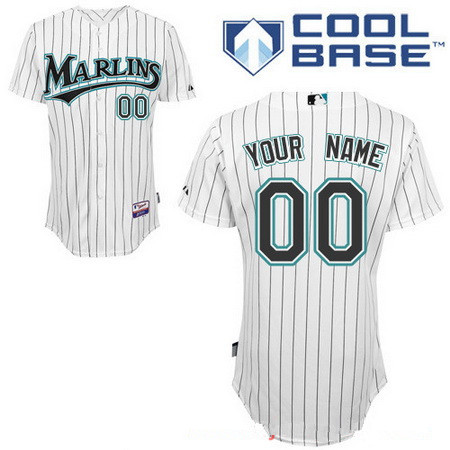 Men's Florida Marlins Black Alternate Majestic Old Cool Base Custom  Baseball Jersey on sale,for Cheap,wholesale from China