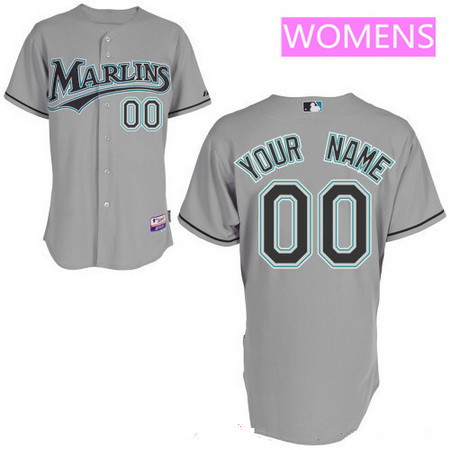 Women's Majestic Cleveland Indians Customized Authentic Grey Road Cool Base MLB  Jersey