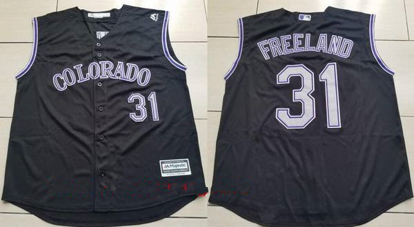 rockies black sleeveless jerseys