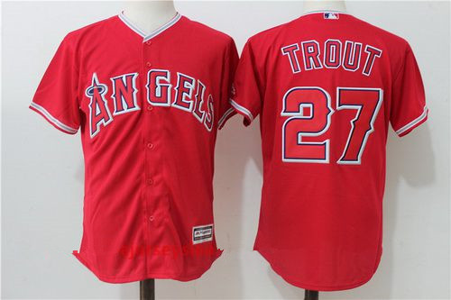 mike trout red jersey