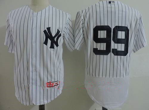 المتداول Men's New York Yankees #99 Aaron Judge White Home Stitched MLB 2016 Majestic Flex Base Jersey المتداول