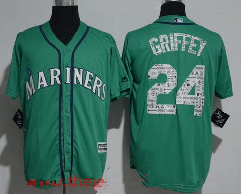 Seattle Mariners Ken Griffey Jr. #24 2020 Mlb Green Jersey - Bluefink