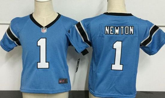 cam newton stitched blue jersey