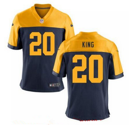 Men's 2017 NFL Draft Green Bay Packers #20 Kevin King Navy Blue