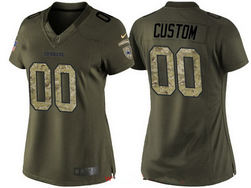 Dallas Cowboys Custom Olive Camo Salute 