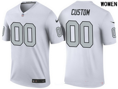Men's Oakland Raiders White Custom Color Rush Legend NFL Nike Limited  Jersey on sale,for Cheap,wholesale from China