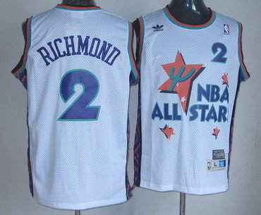 NBA 1995 All-Star #2 Mitch Richmond White Hardwood Classics Soul