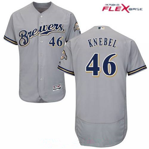 Top-selling Item] Brewers 46 Corey Knebel Road Gray 3D Unisex Jersey