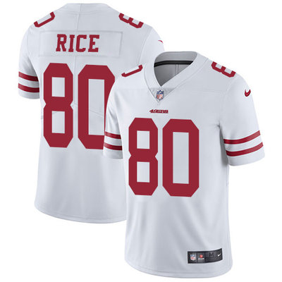 jerry rice white 49ers jersey