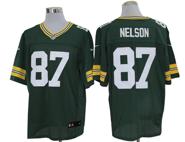 Green Stitched Nike Elite NFL Jerseys 