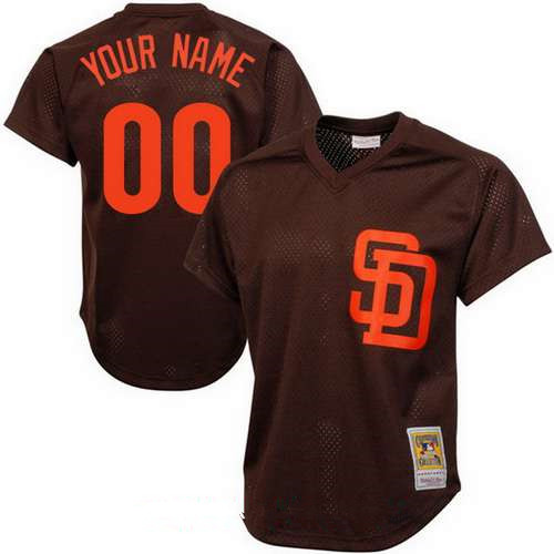 Men's Majestic Brown San Diego Padres Cooperstown Cool Base Team