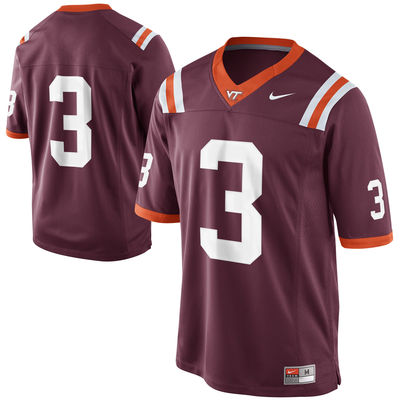 Mens Nike Virginia Tech Hokies #3 Game 