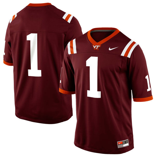 virginia tech custom football jersey