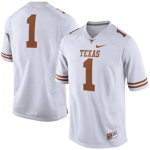 texas longhorns white football jersey