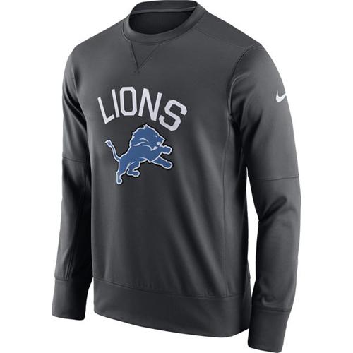 Men's Detroit Lions Nike Anthracite Sideline Circuit Performance Sweatshirt on sale,for Cheap 