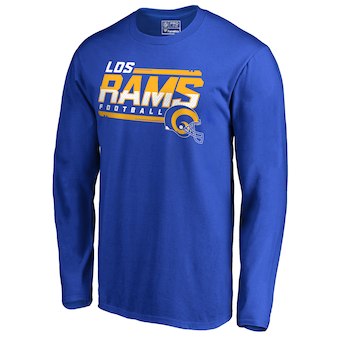 Men's Los Angeles Rams NFL Pro Line by Fanatics Branded Royal Hometown Collection Hot Read Long Sleeve T-Shirt