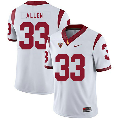 USC Trojans 33 Marcus Allen White College Football Jersey on sale,for Cheap,wholesale from China