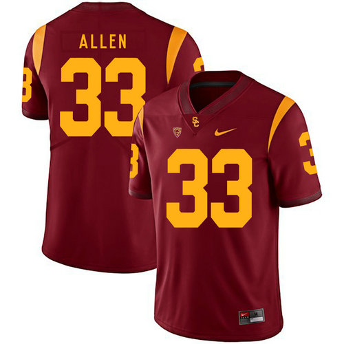 USC Trojans 33 Marcus Allen Red College Football Jersey on sale,for Cheap,wholesale from China